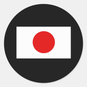 Japanese Flag T-shirts and Gifts Classic Round Sticker