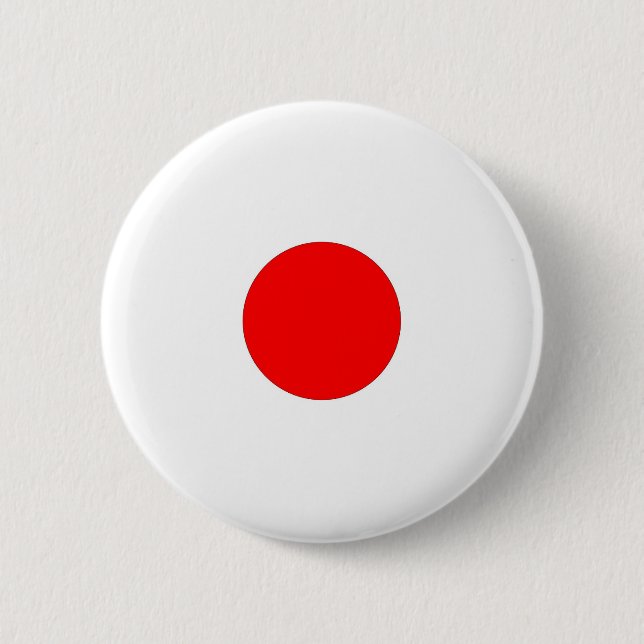 Japanese Flag With Heavy Grunge 6 Cm Round Badge (Front)