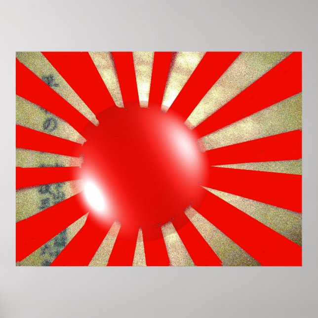 Japanese Flagbubble Poster (Front)
