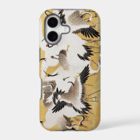 Japanese Flock Cranes Vintage Bird Rich Classic