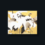 Japanese Flock Cranes Vintage Bird Rich Classic Canvas Print<br><div class="desc">This image is based on the Japanese flock of cranes (18th century) vintage painting by Ishida Yutei. Original public domain image from the Minneapolis Institute of Art.</div>