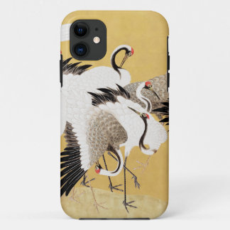 Japanese Flock Cranes Vintage Bird Rich Classic iPhone 11 Case