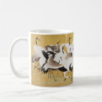 Japanese Flock Cranes Vintage Bird Rich Classic