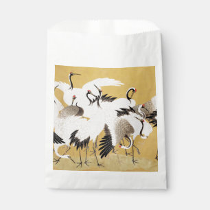 Japanese Flock Cranes Vintage Bird Rich Classic Favour Bags