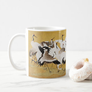 Japanese Flock of Cranes Art Coffee Mug