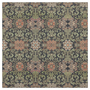 Japanese Floral Brocade Pattern Fabric