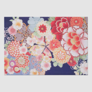 Japanese Floral Design Tissue Paper