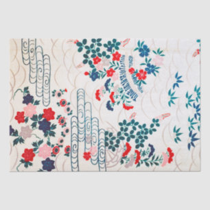 Japanese Floral Design Tissue Paper