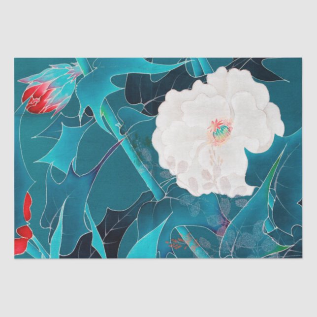 Japanese Floral Design Tissue Paper (Front)