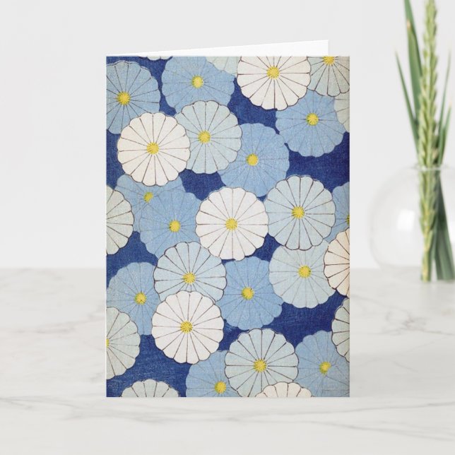 Japanese Floral Greeting Card (Front)