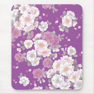 Japanese Floral Kimono Pattern Fine Art Mouse Mat