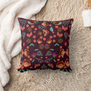 Japanese Floral Pattern Cushion