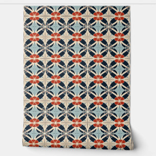 Japanese Floral Pattern Wallpaper