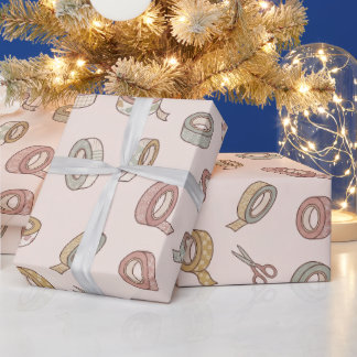 Japanese Floral Washi Tape Wrapping Paper