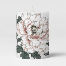 JAPANESE FLOWER Pillar Candle