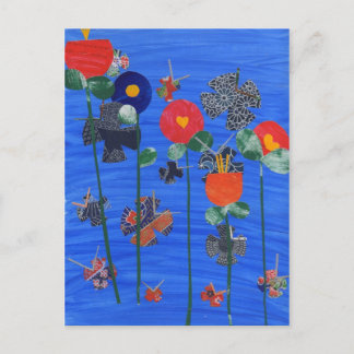 Japanese Flowers Postcard