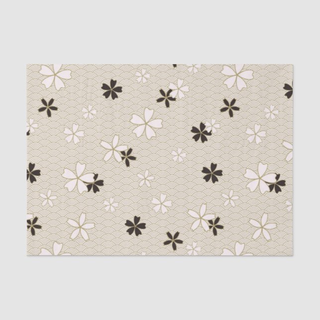 Japanese Flowers Tissue Paper (Front)