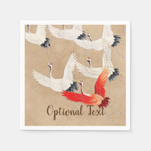 Japanese Flying Cranes Napkin