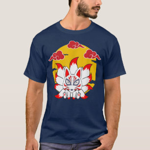 Japanese Fo Cute Funny Anime Kawaii Kitsune Kami I T-Shirt