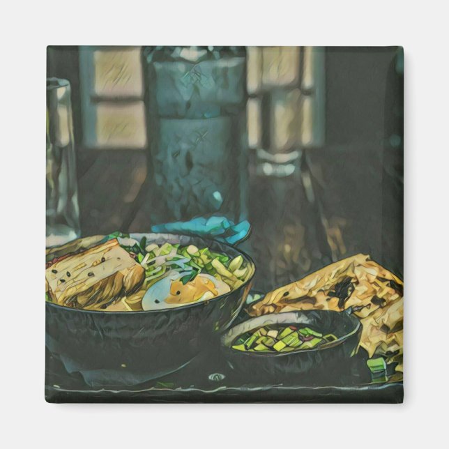 Japanese Food Art Magnet (Front)