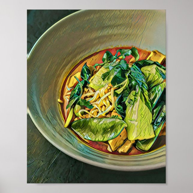 Japanese Food Art Poster (Front)