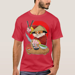 Japanese Food I Maki Lover I Samurai Sushi Guinea  T-Shirt