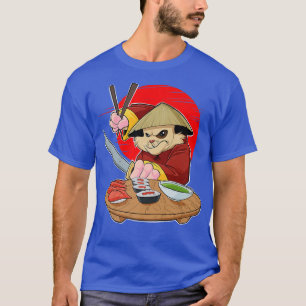Japanese Food I Maki Lover I Samurai Sushi Hamster T-Shirt