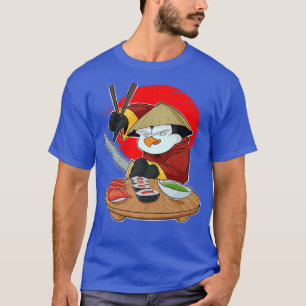 Japanese Food I Maki Lover I Samurai Sushi Penguin T-Shirt