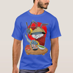 Japanese Food I Maki Lover I Samurai Sushi Rabbit T-Shirt