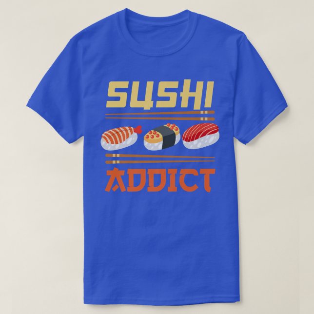 Japanese Food Japan Lover Sushi Addict Maki Nigiri T-Shirt (Design Front)