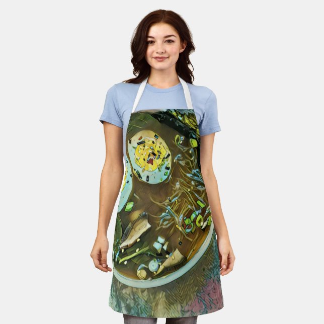 Japanese Food Lovers Apron (Worn)