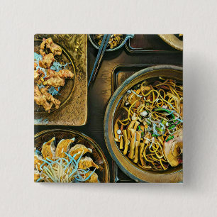 Japanese Food Lovers Gift 15 Cm Square Badge