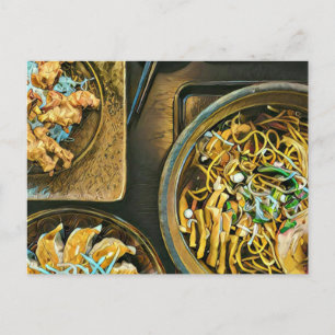 Japanese Food Lovers Gift Postcard