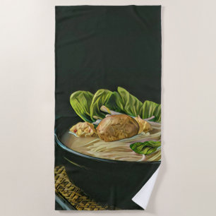 Japanese Food Ramen Lovers Beach Towel