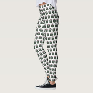 Japanese Food Spicy Tuna Sushi Roll Print Leggings