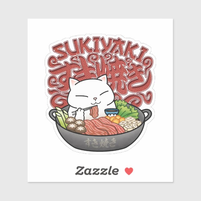Japanese Food Sukiyaki Cat  (Sheet)
