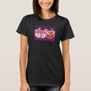 Japanese Food Sushi Couple For Men Women Retro T-Shirt