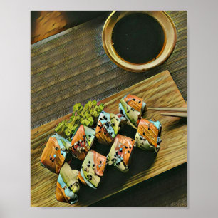 Japanese food sushi lover poster