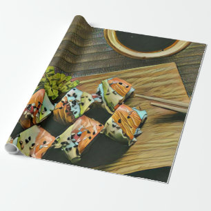 Japanese food sushi lover wrapping paper