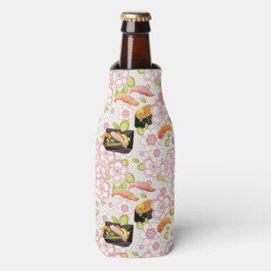 Japanese Food: Sushi Pattern 2 Bottle Cooler
