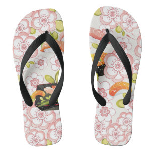 Japanese Food: Sushi Pattern 2 Flip Flops