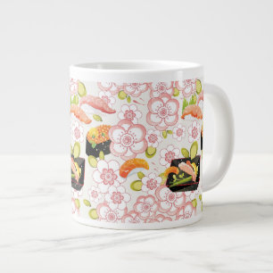 Japanese Food: Sushi Pattern 2 Large Coffee Mug