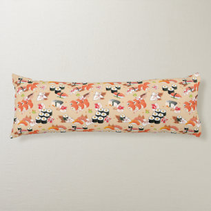 Japanese Food: Sushi Pattern 3 Body Cushion