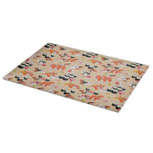 Japanese Food: Sushi Pattern 3 Cutting Board