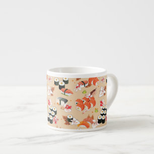 Japanese Food: Sushi Pattern 3 Espresso Cup