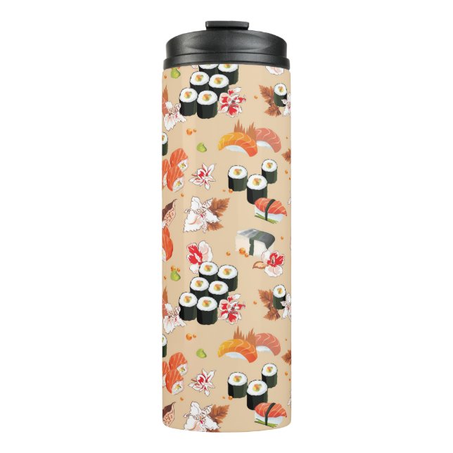 Japanese Food: Sushi Pattern 3 Thermal Tumbler (Front)
