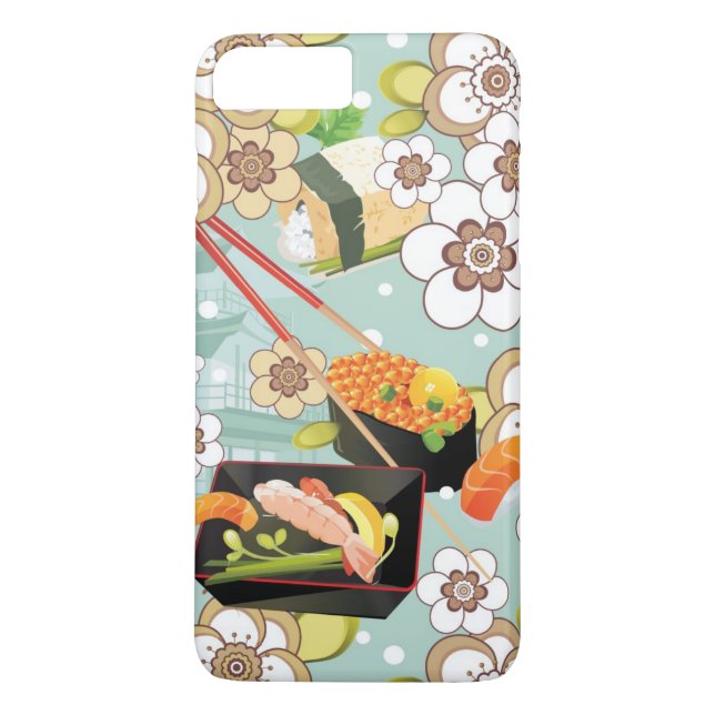 Japanese Food: Sushi Pattern 4 Case-Mate iPhone Case (Back)