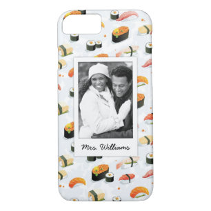 Japanese Food   Sushi Pattern   Add Your Photo iPhone 8/7 Case