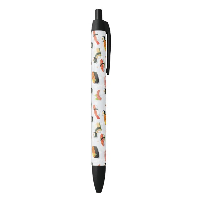 Japanese Food: Sushi Pattern Black Ink Pen (Bottom (Vertical))