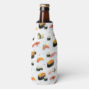 Japanese Food: Sushi Pattern Bottle Cooler